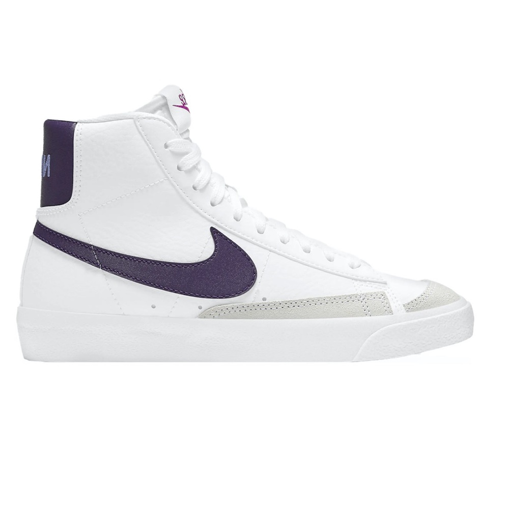 BRAND NEW Nike Blazers never worn. White and purple